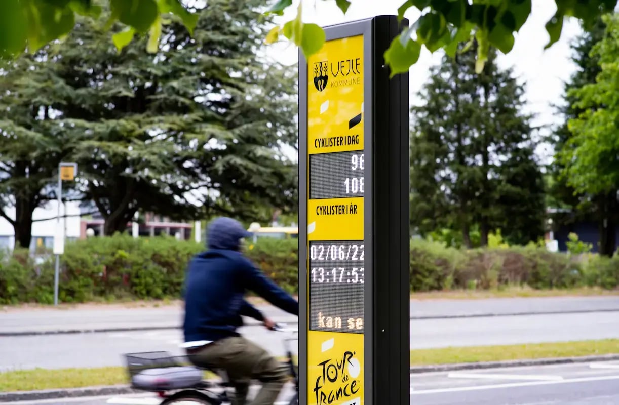 Comunique com a sua comunidade de ciclistas com o ecrã Eco-DISPLAY Classic+.